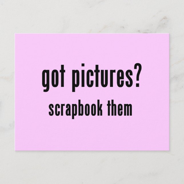 Carte Postale Obtenez des images Scrapbook Them T-shirts et cade (Devant)