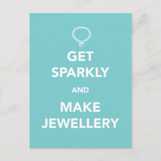Carte Postale Obtenez Sparkly et faites des bijoux