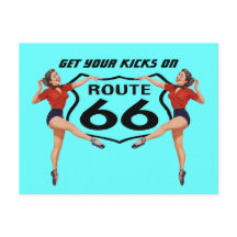 Carte Postale Obtenez Vos Kicks Sur La Route 66 -