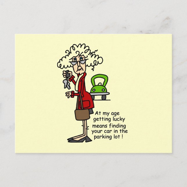 Carte Postale Obtenir un Humour chanceux (Devant)