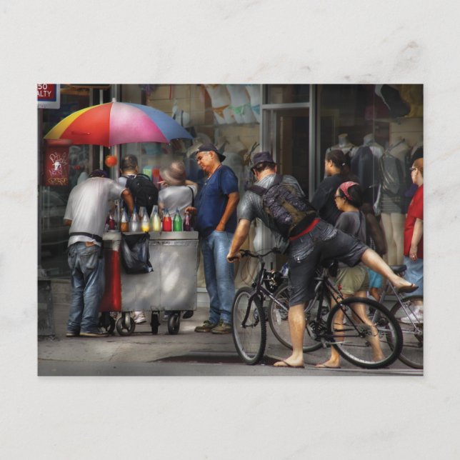 Carte Postale Obtenir un Snowcone (Devant)