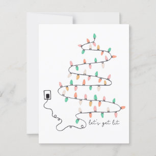 Carte Postale Obtenons une faible citation Noël