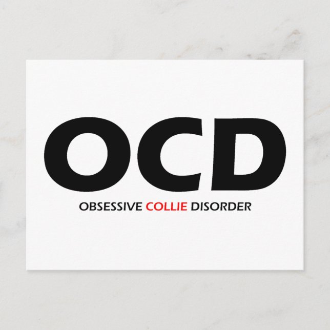 Carte Postale OCD - Désordre obsédant de colley (Devant)