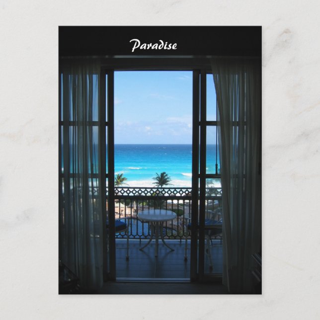 Carte Postale Océan à Cancun, Mexique (Devant)