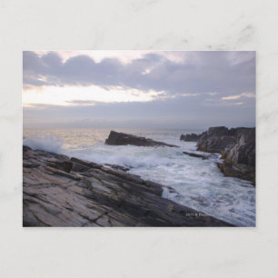 Carte Postale Océan Atlantique à Sunrise dans le Maine