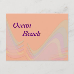 Carte postale Ocean Beach Californie Pastel Wings