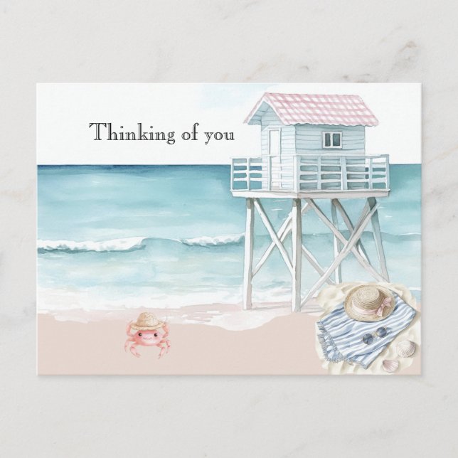 Carte Postale Ocean Beach View Thinking of You (Devant)