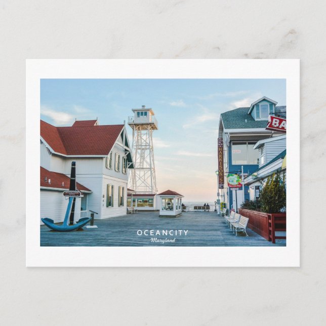 Carte Postale Ocean City Maryland. (Devant)