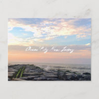 Ocean City, New Jersey Post Card-Jetty