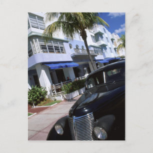Carte Postale Ocean Drive, Miami Beach Florida