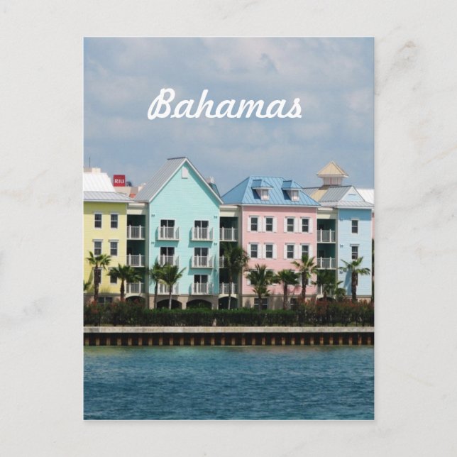 Carte Postale Ocean Front Bahamas (Devant)