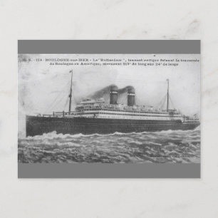 Carte Postale Ocean liner Rotterdam 1910