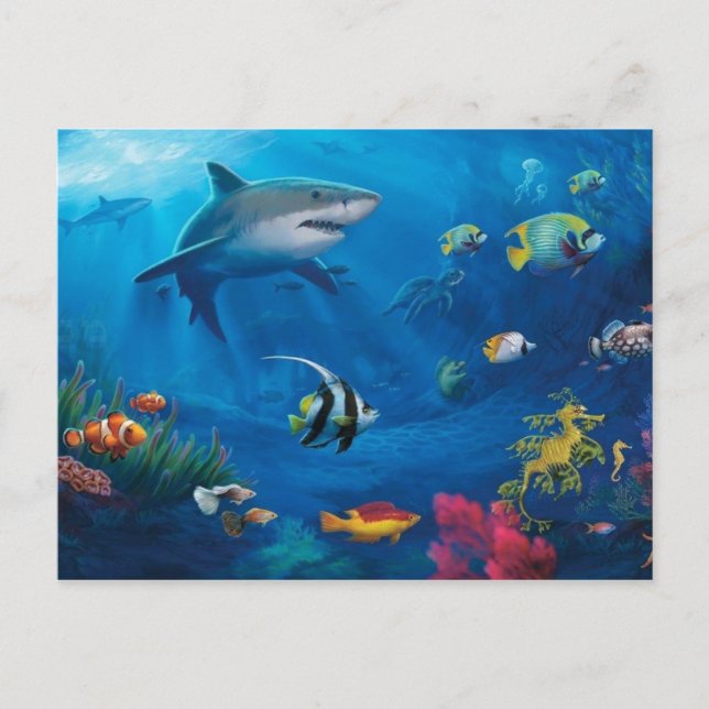 Carte Postale Ocean Mural (Devant)