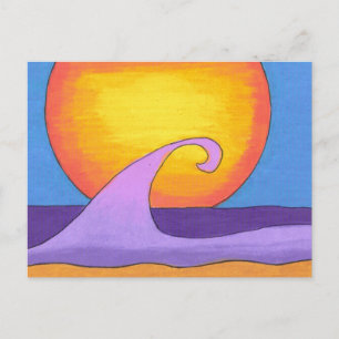 Carte Postale Océan Purple Passion