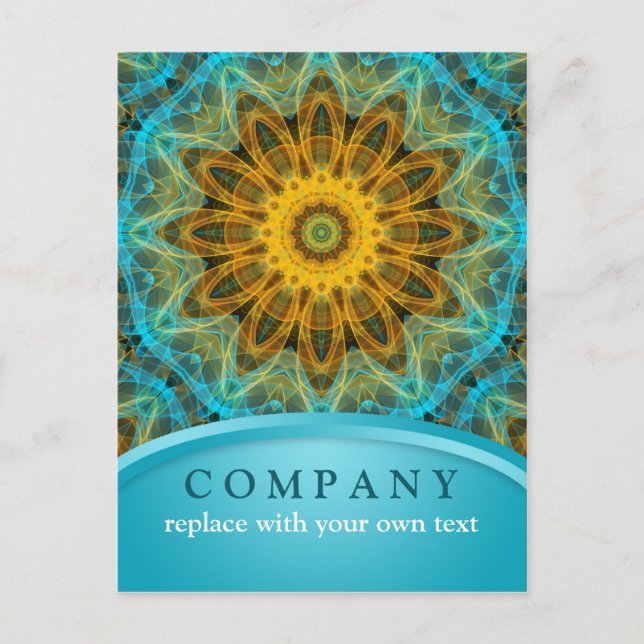 Carte Postale Ocean Star Mandala (Devant)