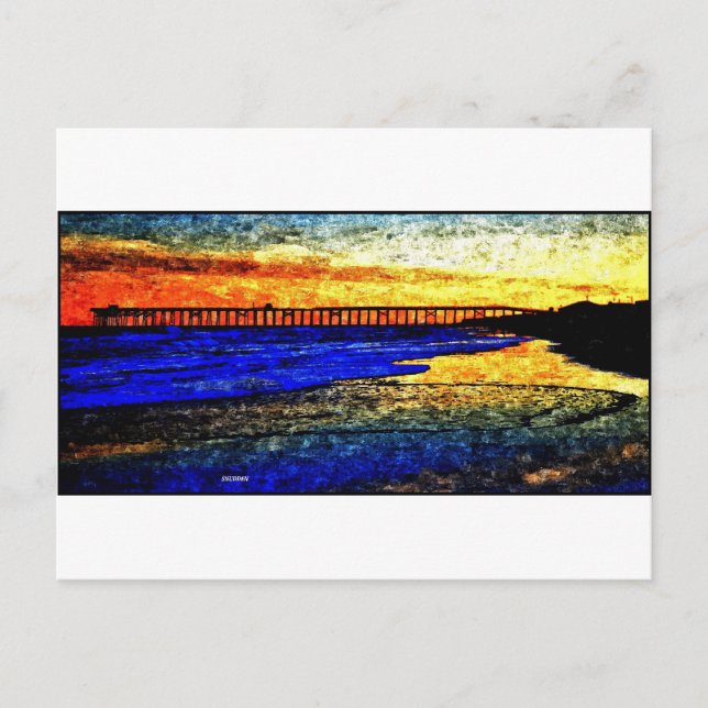 Carte Postale Ocean SunSet (Devant)