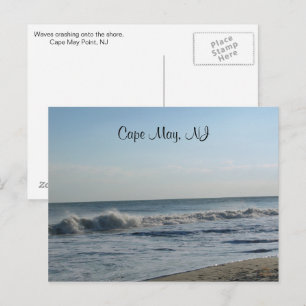 Carte Postale Ocean Waves, Cape May, NJ