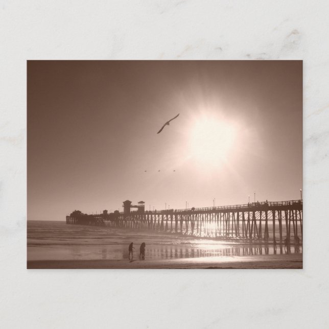 Carte Postale Oceanside, CA Pier (Devant)