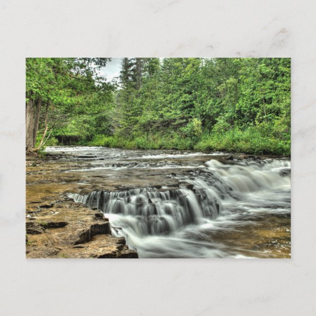 Carte Postale Ocqueoc Falls, Michigan (Devant)