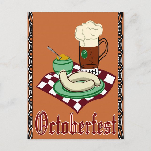 Carte Postale Octoberfest, Oktoberfest, allemand (Devant)