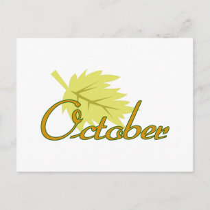 Carte Postale Octobre