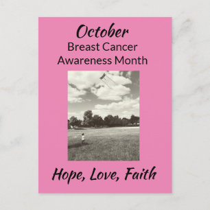 Carte Postale Octobre Mois de la sensibilisation au cancer du se
