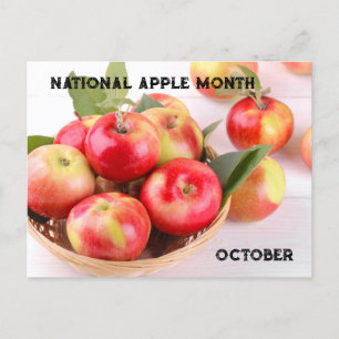 Carte Postale Octobre Mois national de la pomme