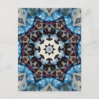 Carte Postale Octogone bleu chic K186