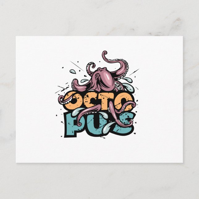 Carte postale Octopus (Devant)