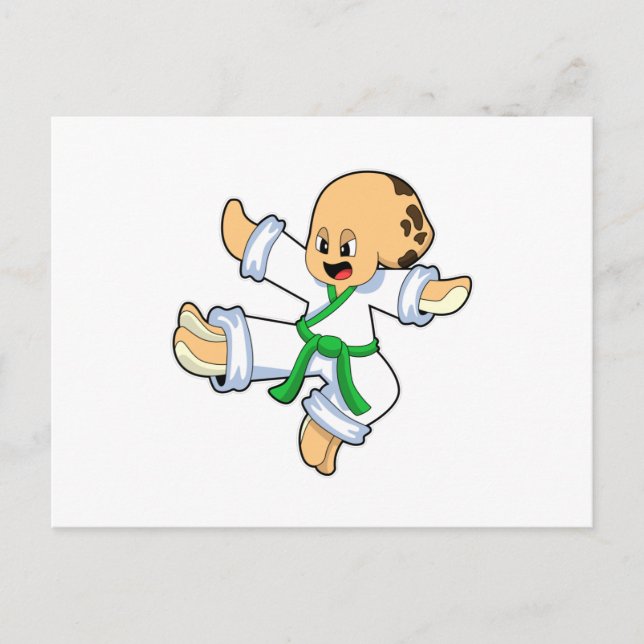 Carte Postale Octopus dans les arts martiaux Karate (Devant)