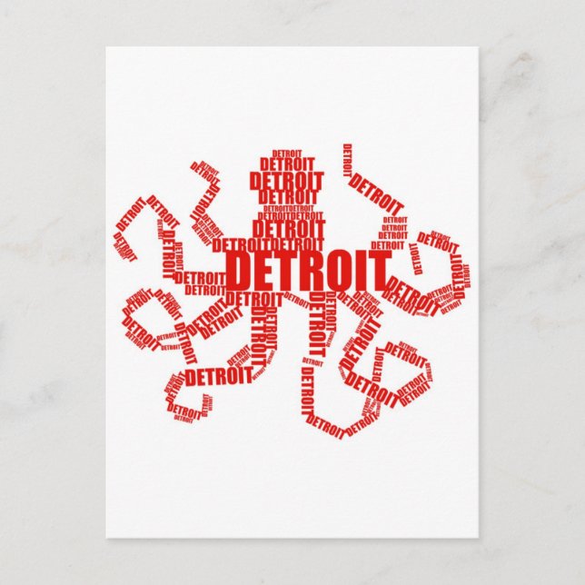 Carte Postale Octopus de Détroit (Devant)