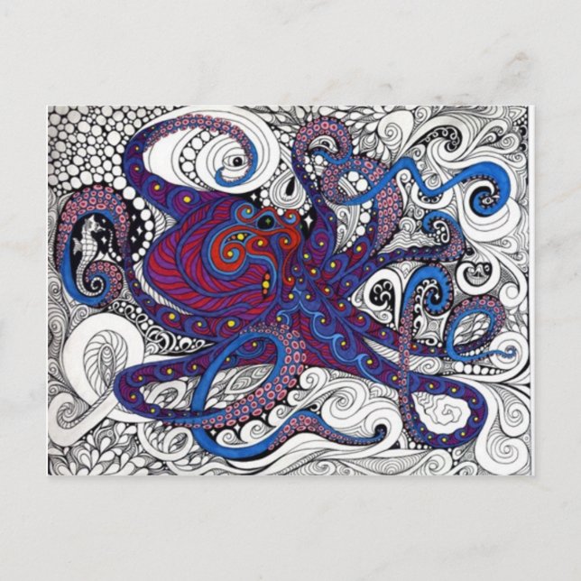 Carte Postale octpus ! (Devant)