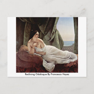 Carte Postale Odalisque Allongée par Francesco Hayez