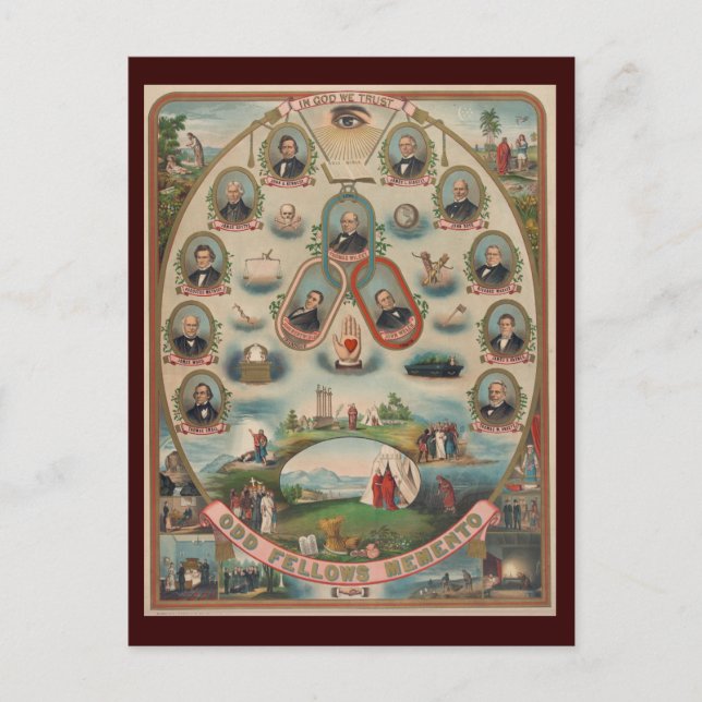 Carte postale Odd Fellows (Devant)