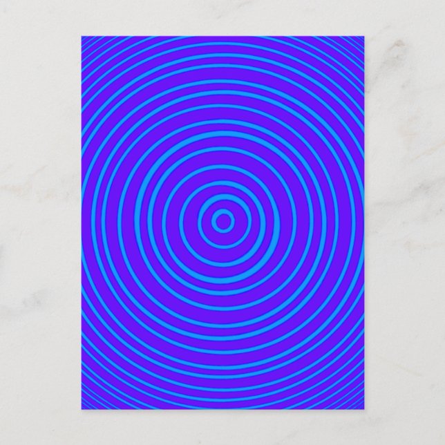 Carte Postale Oddisphere Blue Purple Illusion Optique (Devant)