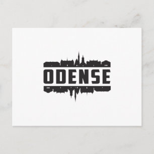 Carte Postale Odense Danemark City Skyline Cityscape Voyage Cade