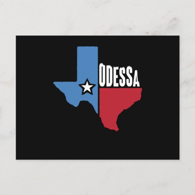 Carte Postale Odessa Texas TX (Devant)