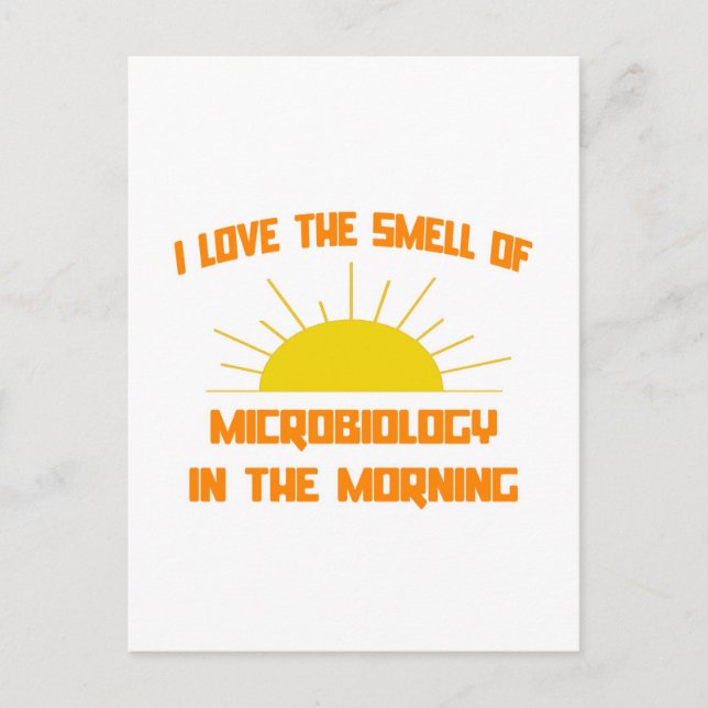 Carte Postale Odeur de microbiologie le matin (Devant)