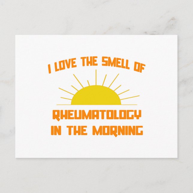 Carte Postale Odeur de rhumatologie le matin (Devant)