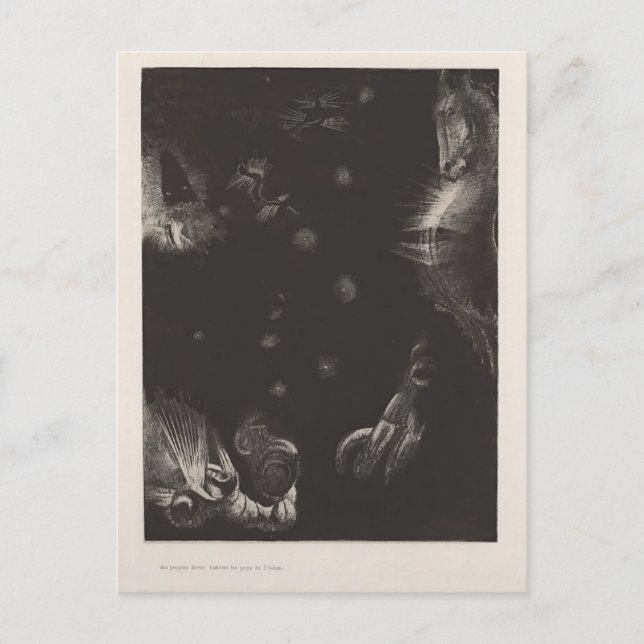 Carte Postale Odilon Redon-Habitants des pays de l'océan (Devant)