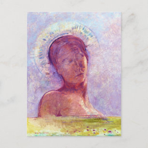 Carte Postale Odilon Redon, les yeux fermés 1889