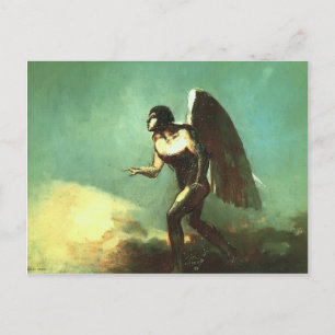 Carte Postale Odilon Redon - L'Homme Aile (L'Ange Fallen)