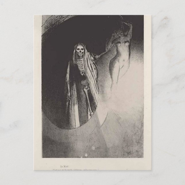 Carte Postale Odilon Redon - Mort (Devant)