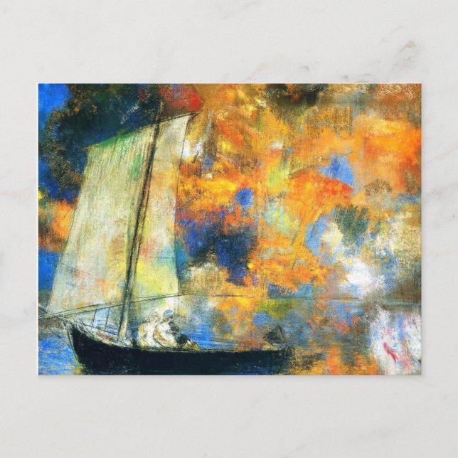 Carte Postale Odilon Redon - Nuages de fleurs (Devant)