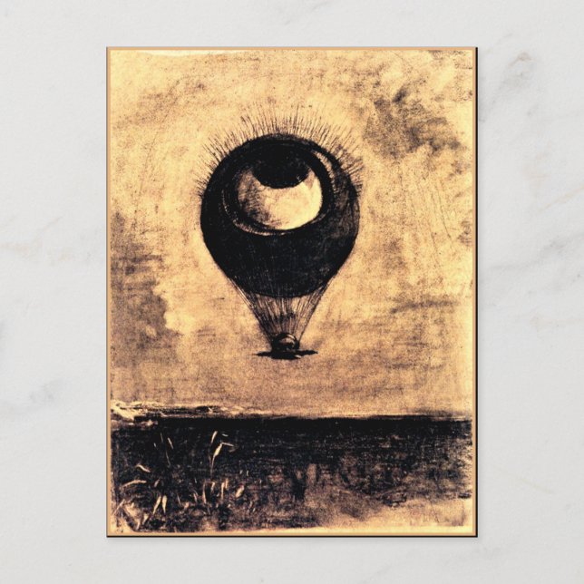 Carte Postale Odilon Redon - Oeil Balloon (Devant)