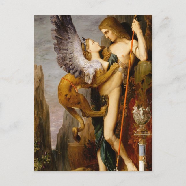 Carte Postale oedipus et le sphinx (Devant)
