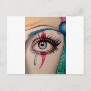 Carte Postale Oeil clown