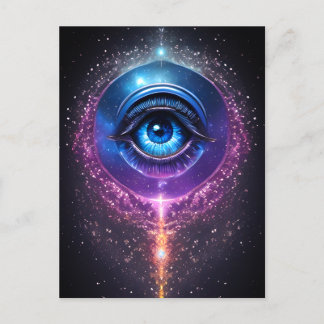 Carte Postale Oeil cosmique mystique