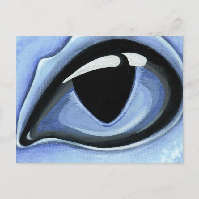 Carte Postale Oeil De Bébé Bleu (Devant)