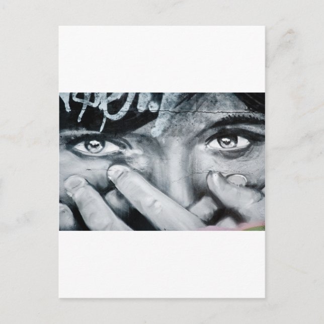 Carte Postale Œil de Graffiti (Devant)